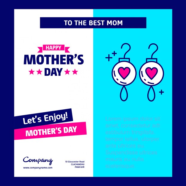 happy mothers day poster