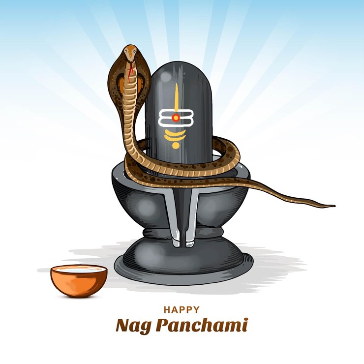 मुफ़्त वेक्टर happy naag panchami indian festival card background
