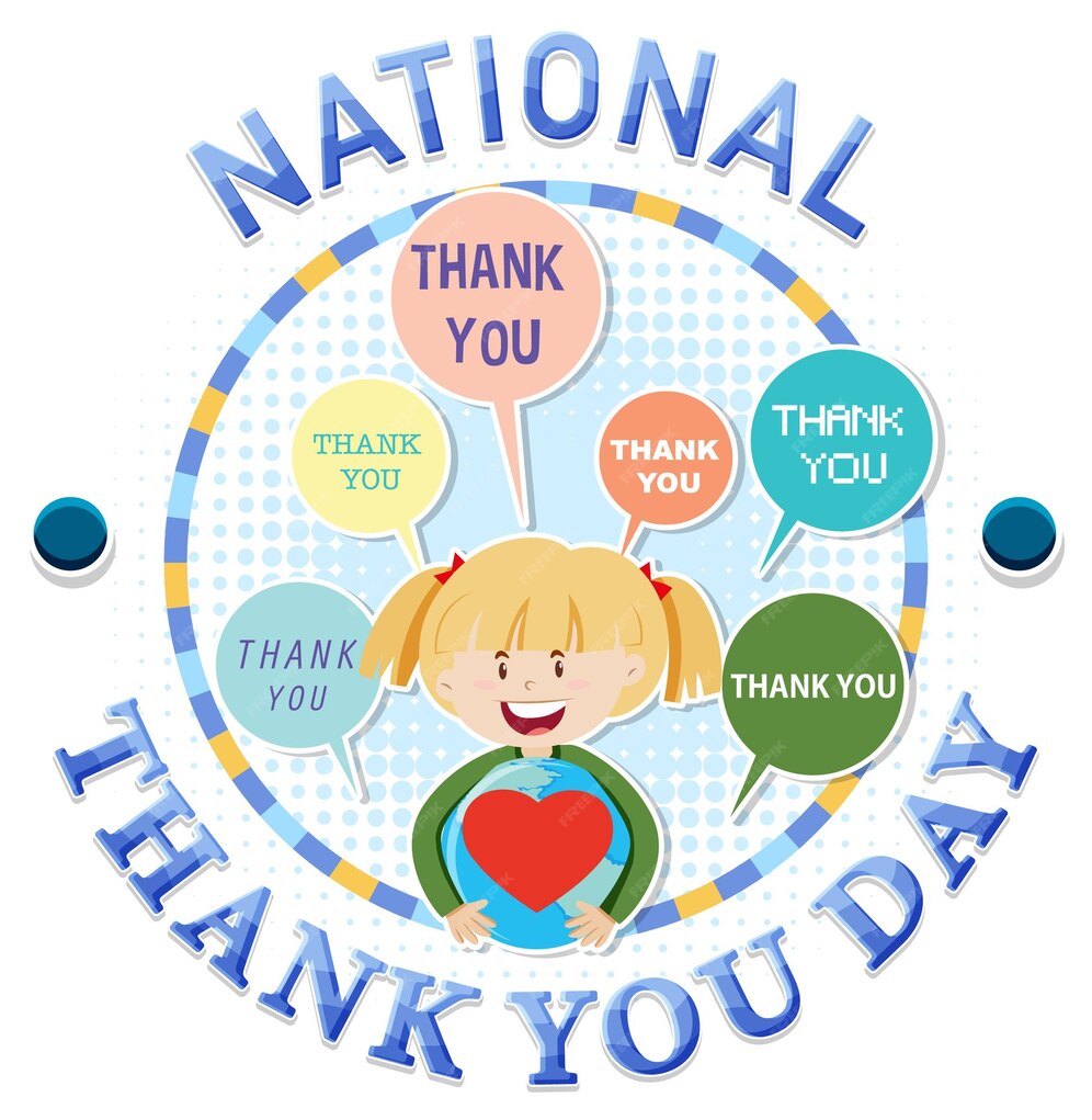 Free Vector | Happy national thank you day banner