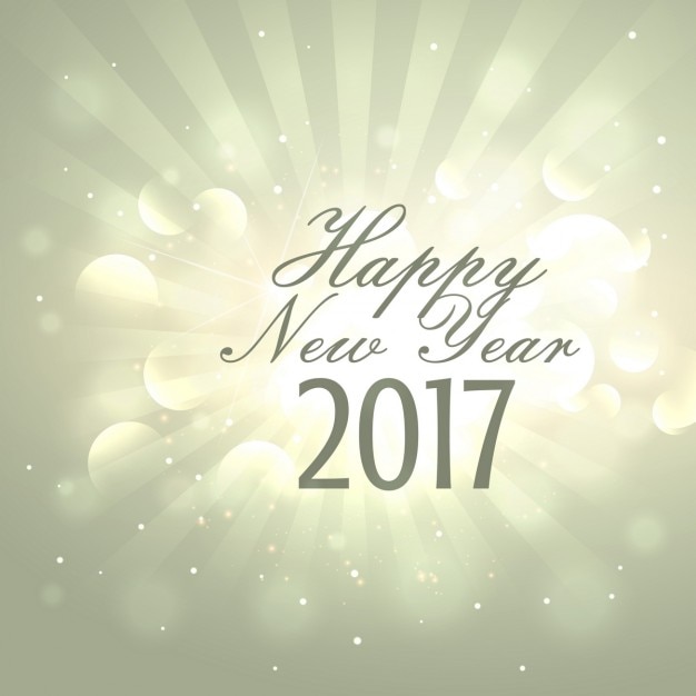 मुफ़्त वेक्टर प्रकाश प्रभावों के साथ हैप्पी न्यू ईयर 2017 पृष्ठभूमि