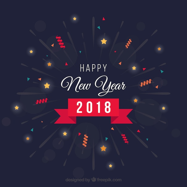 Happy new year 2018 background