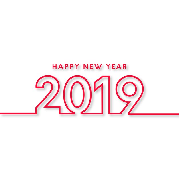 Happy new year 2019 background