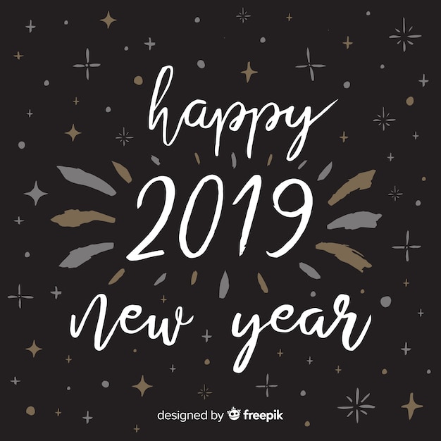 Happy new year 2019 background