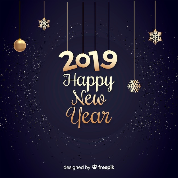 Happy new year 2019 background