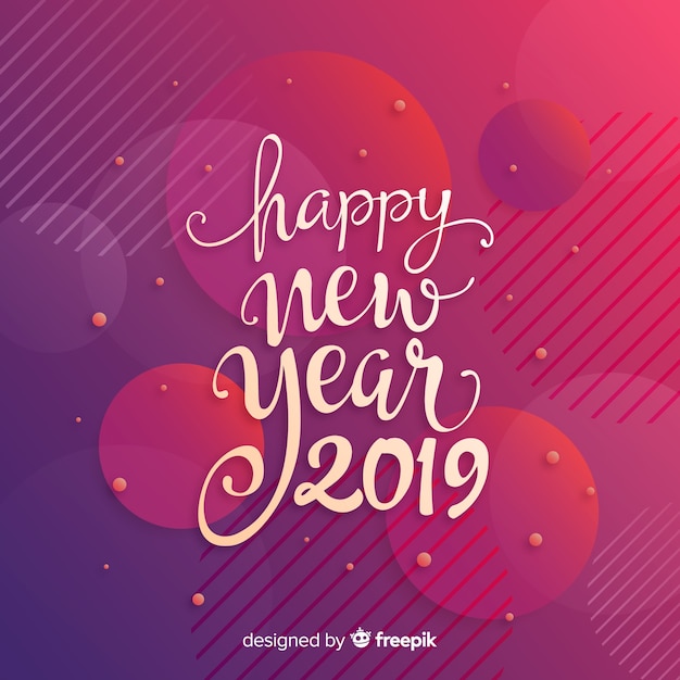 Happy new year 2019 background