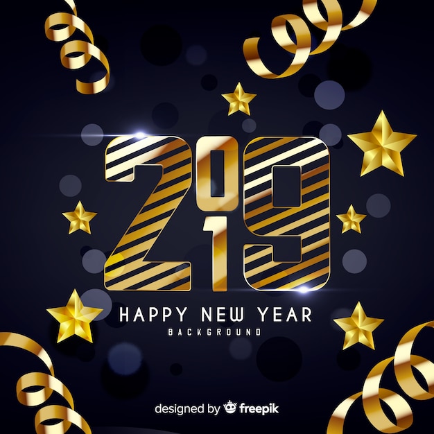 Happy new year 2019 background