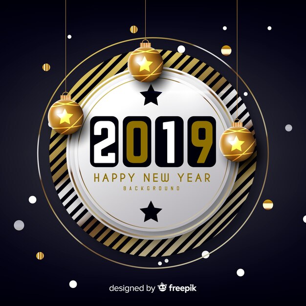 Happy new year 2019 background