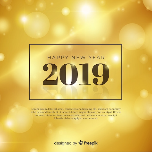 Happy new year 2019 background