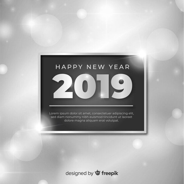 happy new year 2019 background