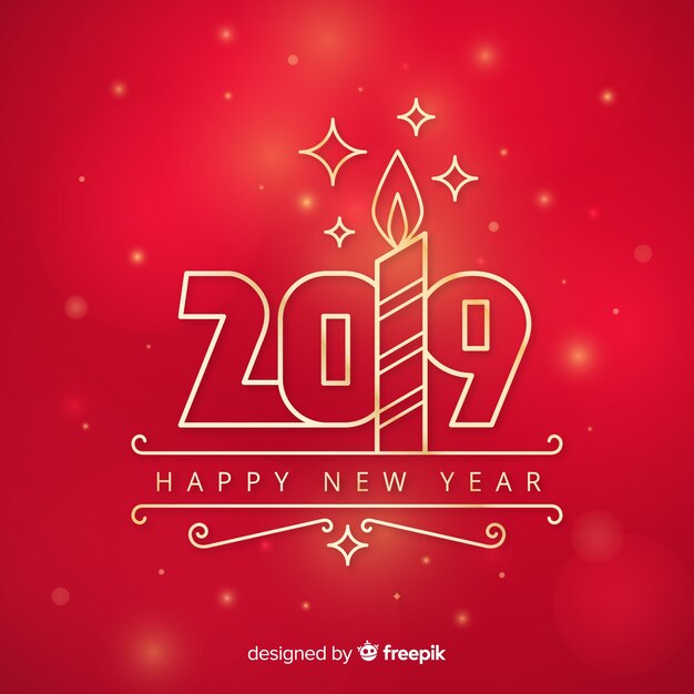 Happy new year 2019 background