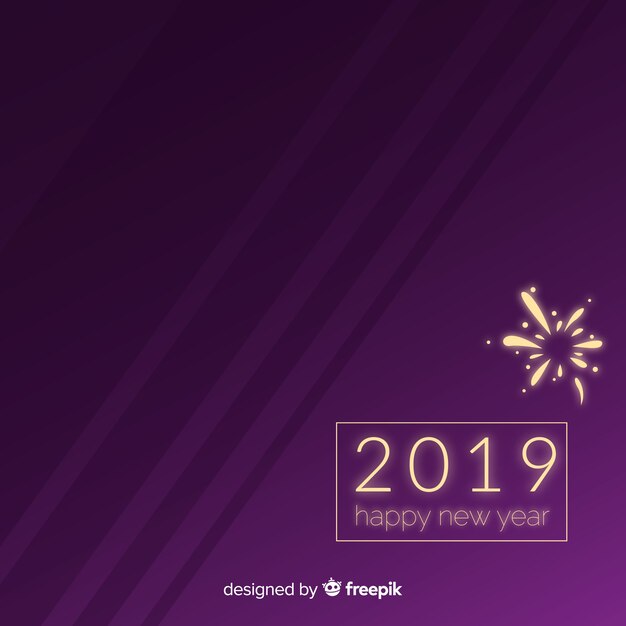 Happy new year 2019 background