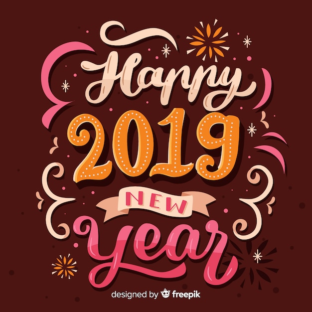 Happy new year 2019 background