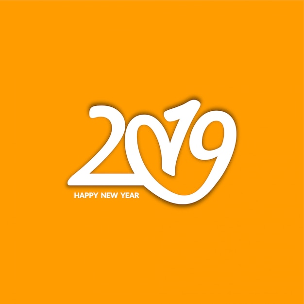 Happy New Year 2019 decorative modern background