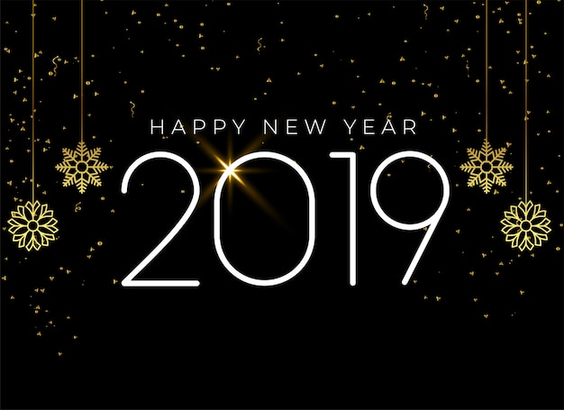 Happy new year 2019 seasonal background