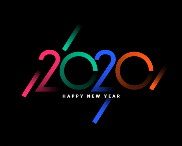 新年あけましておめでとうございます2020グリーティングカード