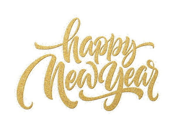 Happy New Year 2020. Lettering greeting inscription. Vector illustration EPS10