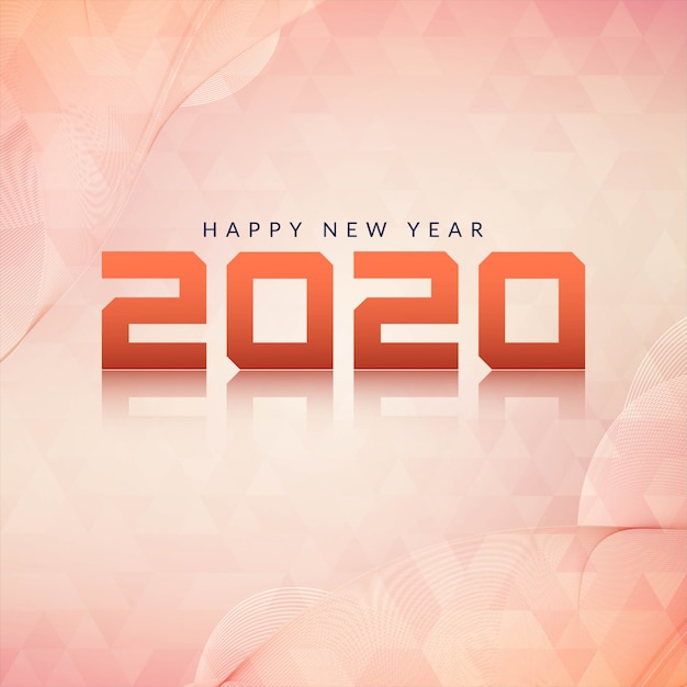 Happy new year 2020 modern background