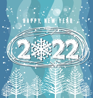 Happy new year 2022 background. golden shiny numbers with confetti and ribbons on black background. holiday greeting card design.