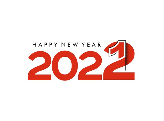 明けましておめでとうございます2022年カレンダー-ホリデーカードの新年の休日のデザイン要素、装飾用のカレンダーバナーポスター、ベクトルイラストの背景。