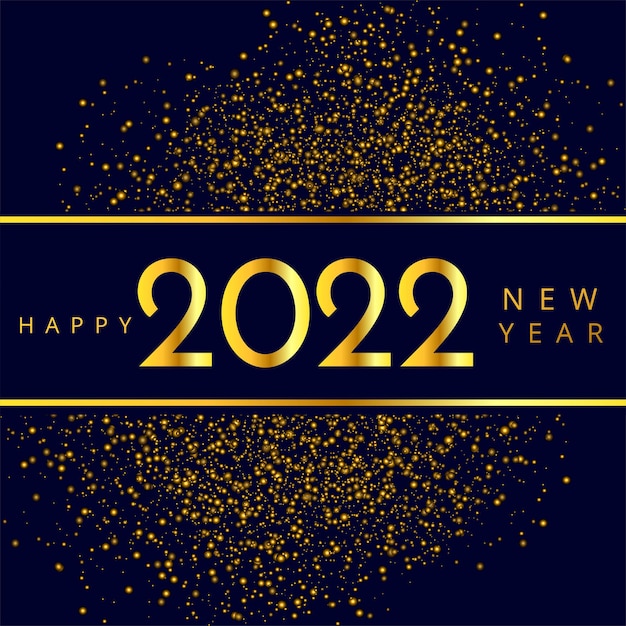 Happy new year 2022 card holiday shiny background