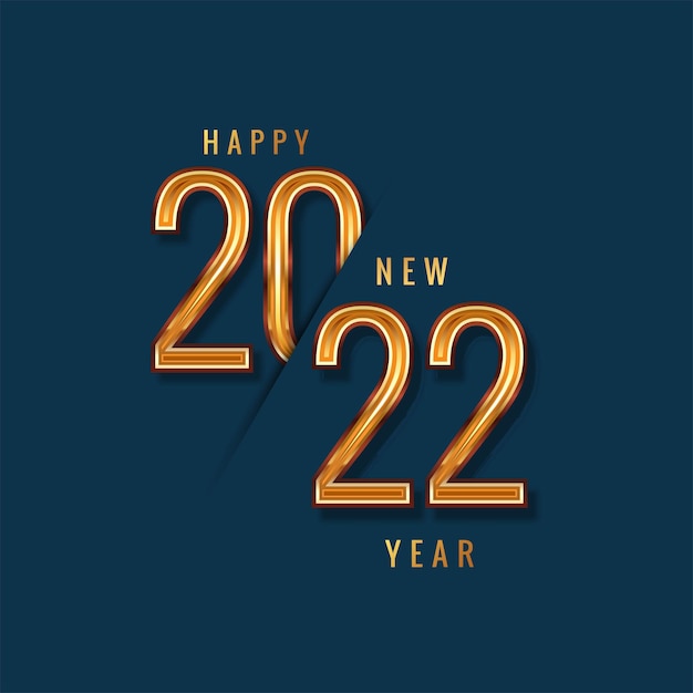 Free Vector | Happy new year 2022 holiday card festival background