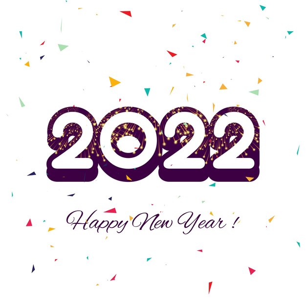 Happy new year 2022 holiday celebration background