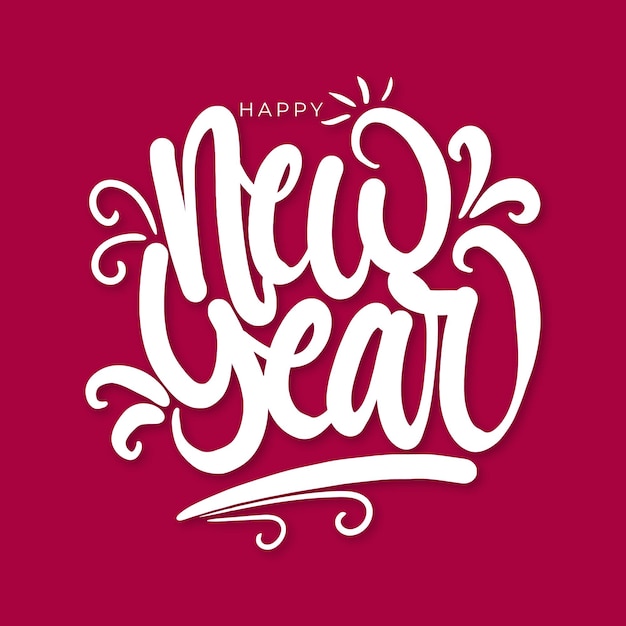 Happy new year 2022 lettering