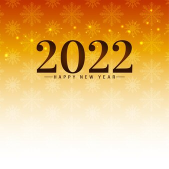 Happy new year 2022 snowflakes bright background vector