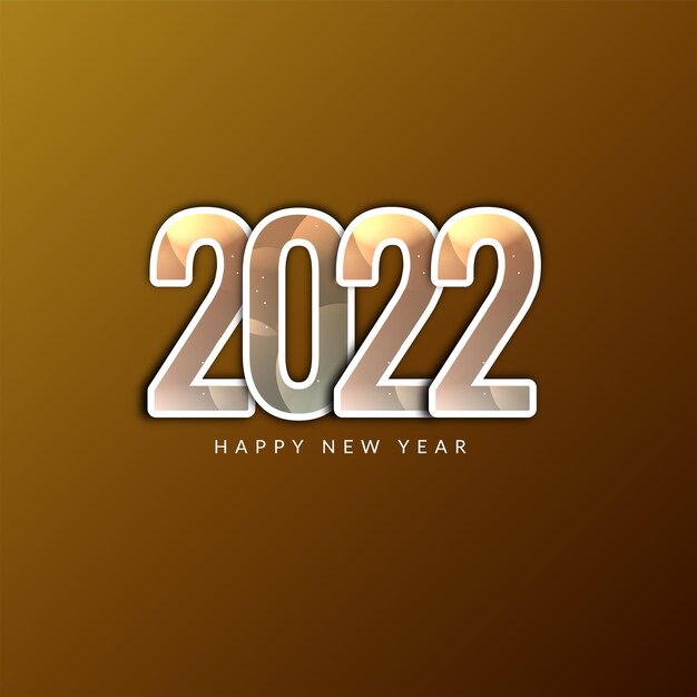 Happy New Year 2022 stylish colorful text background vector