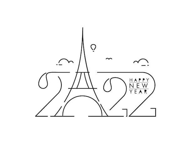 Felice anno nuovo 2022 testo tipografia design patter, illustrazione vettoriale.