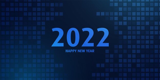 с новым годом 2022 с технологическим фоном