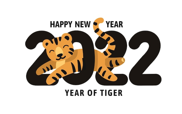 Happy new year 2022 year of the tiger