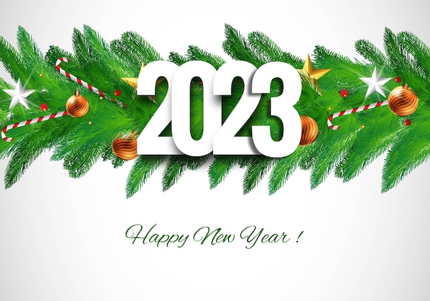 Happy new year 2023 celebration card background