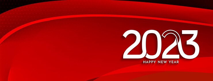 Free Vector happy new year 2023 stylish decorative banner design