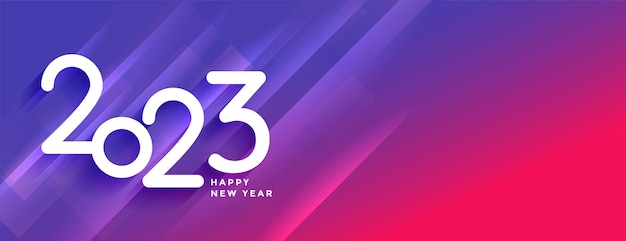 Free vector happy new year 2023 vibrant wallpaper