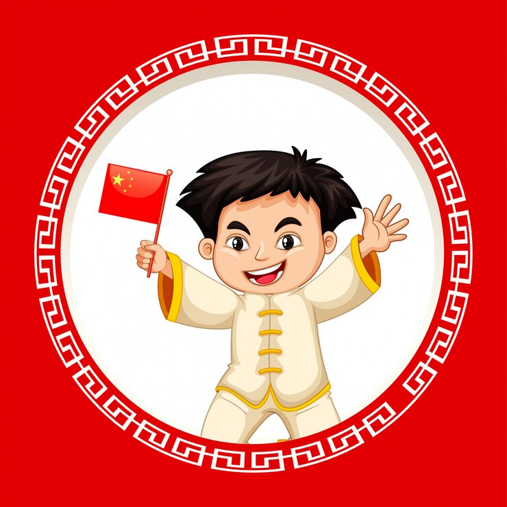 Free Vector happy new year background design with boy
