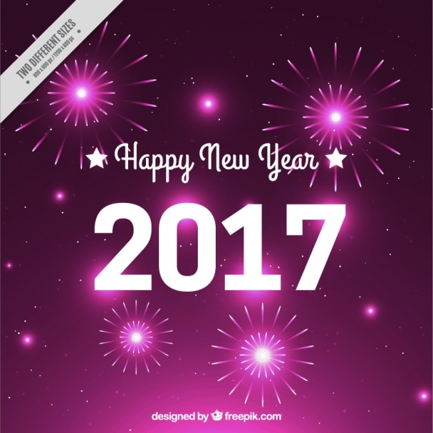 Happy new year background in purple tones