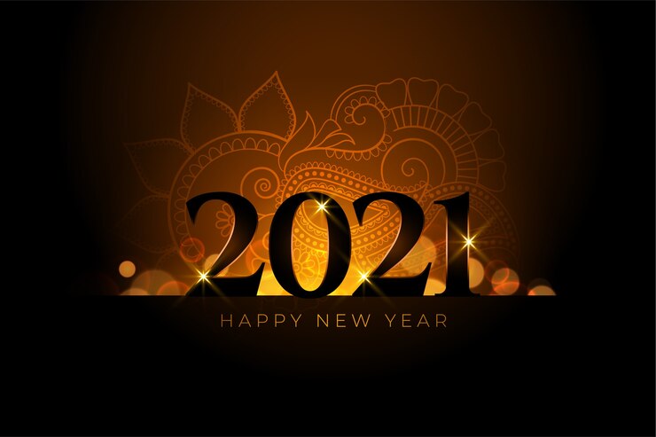 मुफ़्त वेक्टर happy new year  background with light effect