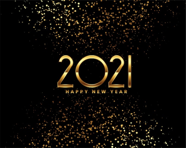 Happy new year one piece pure gold Royalty Free Vector Image