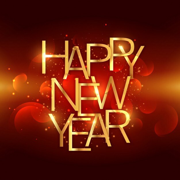 Free vector happy new year bokeh background