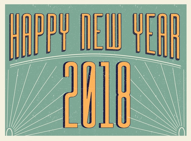 Free vector happy new year card