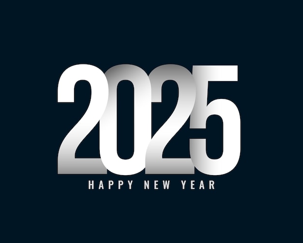 Free Vector Happy new year eve 2025 background in modern style