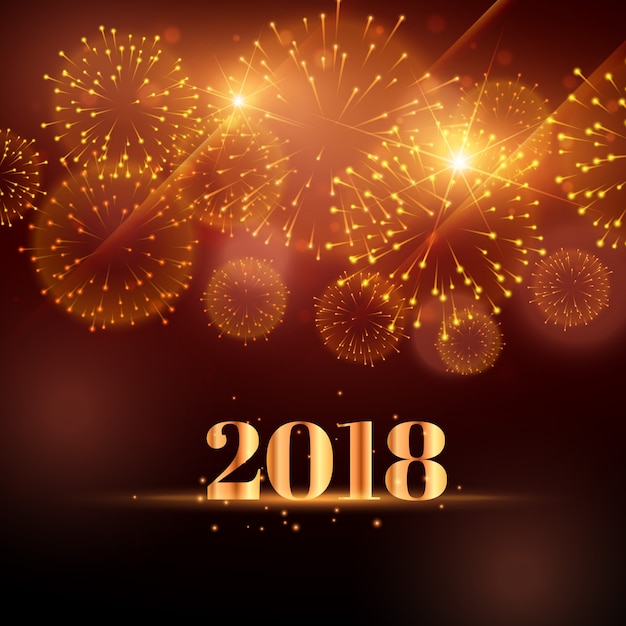 happy new year fireworks background for 2018