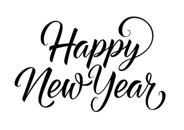 Happy New Year Lettering