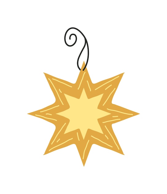 Free Vector happy new year star illustration isolated