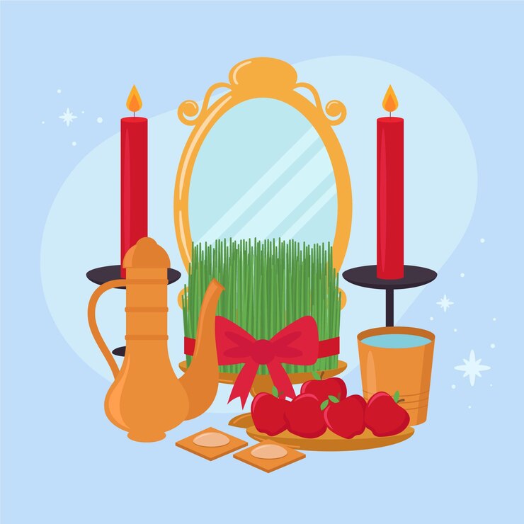 Free Vector happy nowruz flat design