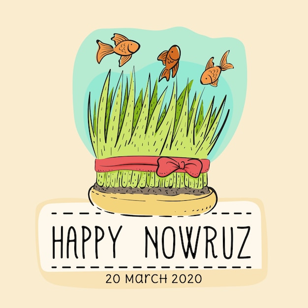 Vettore gratuito happy nowruz