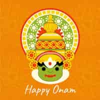 Free vector happy onam illustration