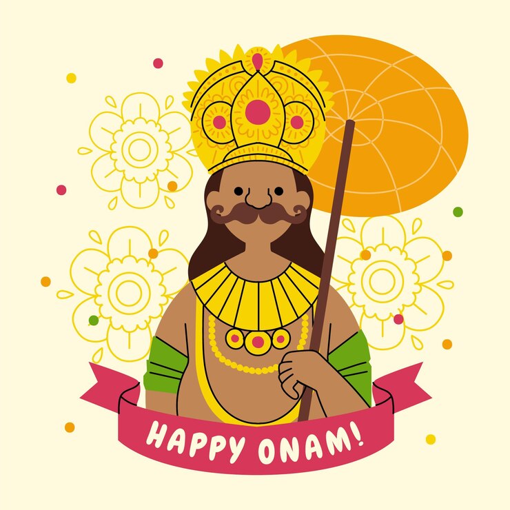 मुफ़्त वेक्टर happy onam illustration