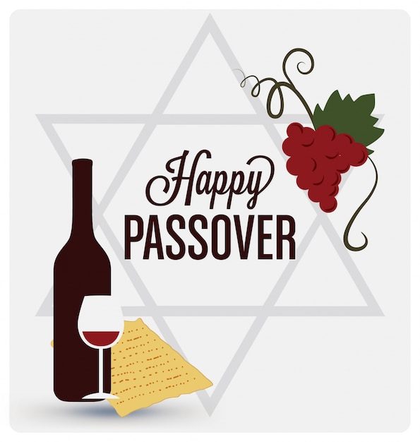 Happy passover background design